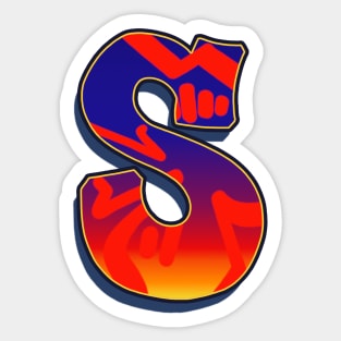 Letter S - Night Sky Sticker